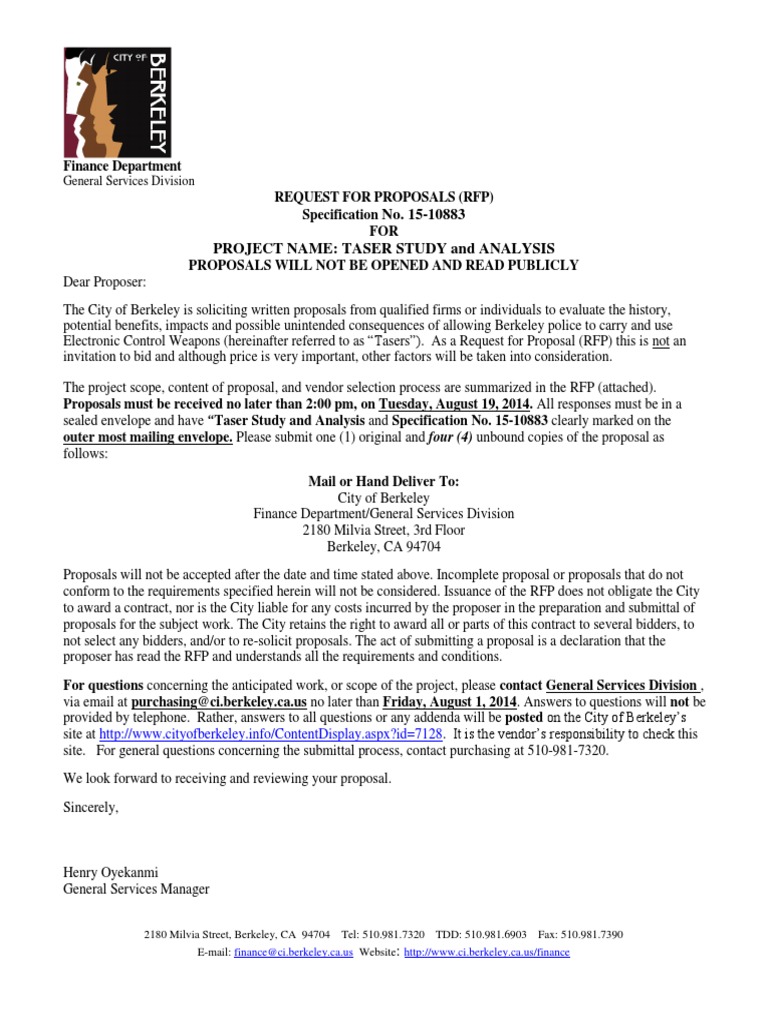 Taser research proposal image