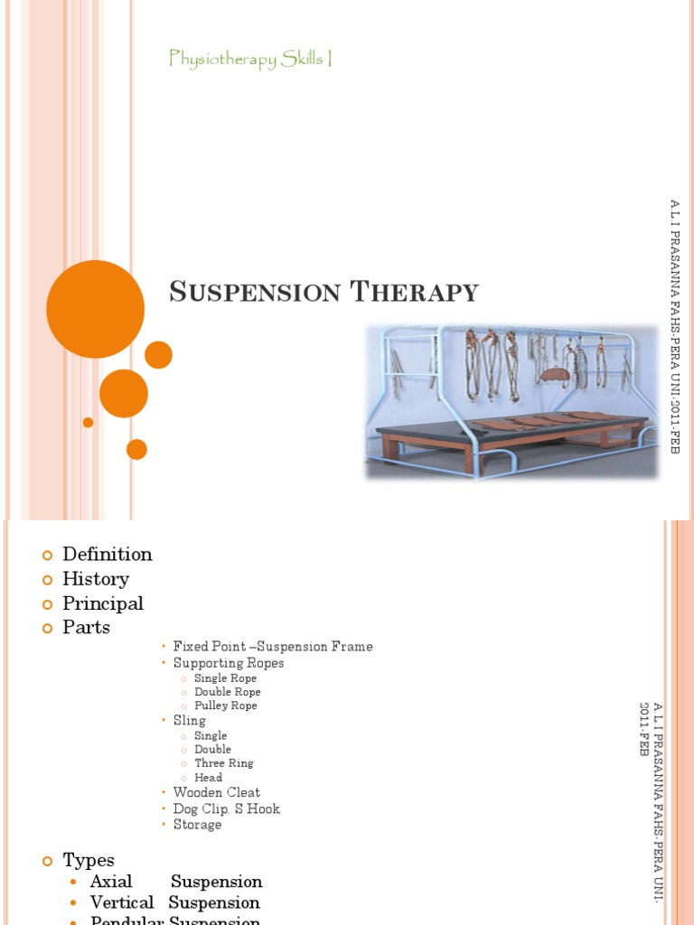 Suspension Therapy Pendulum Suspension (Vehicle)