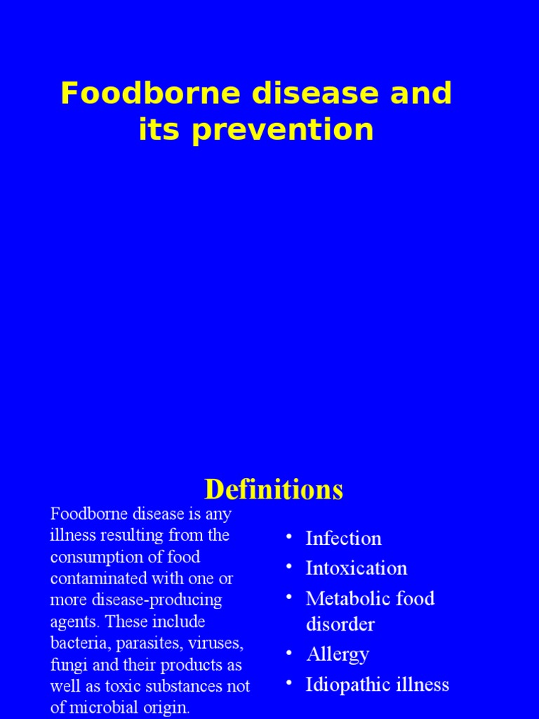 Overview of Foodborne Diseases | PDF | Foodborne Illness | Pathogen