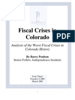 Fiscal Crisis in Colorado