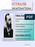 Wilhelm Wundt and Edward Titchener