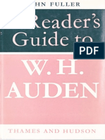 Fuller, John - A Reader's Guide To W.H. Auden - 1970