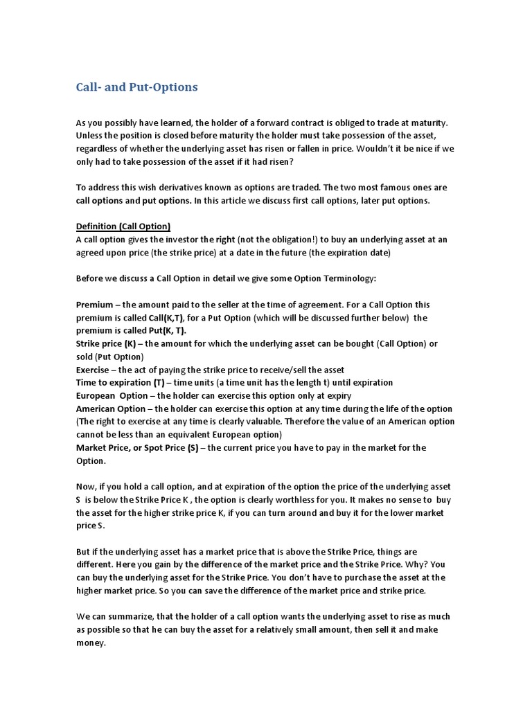 Options | PDF