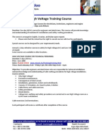 Flyer High Voltage Training Course