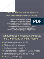 What Is The Difference Between African and South American Trypanosomiasis Clinically