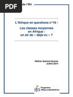 Les classes moyennes en Afrique