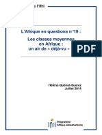 Les Classes Moyennes en Afrique: Un Air de "Déjà-Vu" ? Par Hélène Quénot-Suarez.