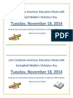 american education week invite