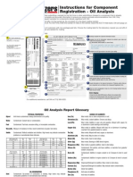 Instructions For Component Registration - Oil Analysis: Before Shipping