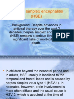 Herpes Simplex Encephalitis (HSE)
