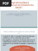 Ana Mae Barbosa Inquietações Do Ensino Da Arte