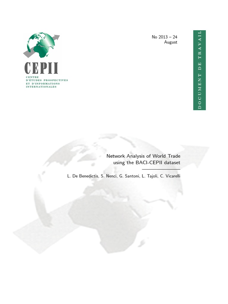 Network Analysis of World Trade | PDF | Social Network | Vertex (Graph ...