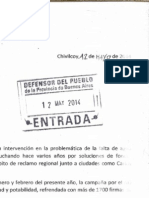 Pedido Al Defensor Del Pueblo. Mayo2014