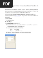 Download Tutorial Contoh Program Database Sederhana Dengan Microsoft Visual Basic 6 by NooRadke SN234765120 doc pdf