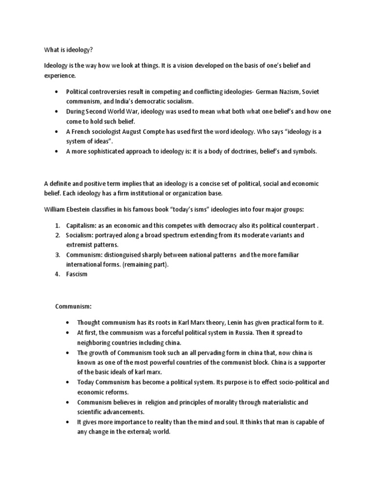 What Is Ideology Pdf