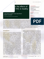 Biomarkers For The Effects of Cannabis and THC in Healthy Volunteers