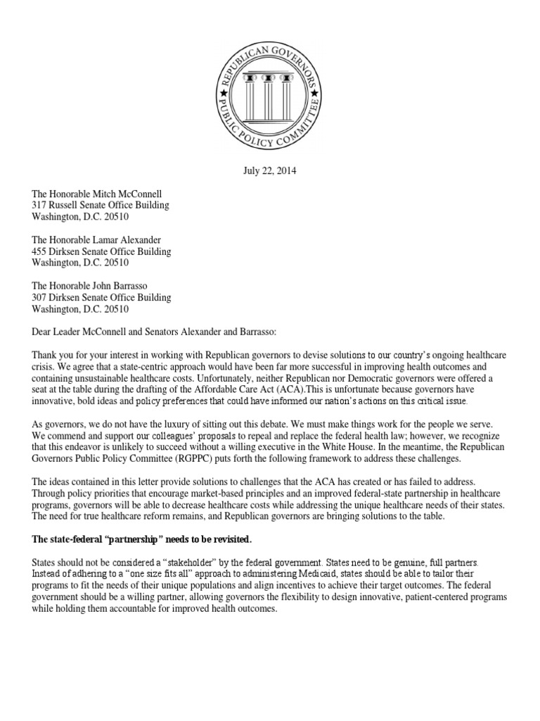 Rga Healthcare Letter July | PDF | Medicaid | Patient Protection And ...
