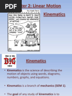 Chapter 2, Linear Motion (Sec. 1)