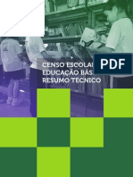 Resumo Tecnico Censo Educacao Basica 2012