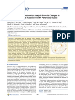 Pancreatic Ductal Carcinoma Changes in Glycome