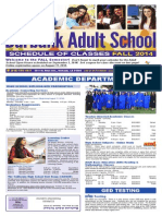 Burbank Adult School Fall 2014 Brochure