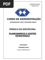 CAPA DO MÓDULO PLANEJAMENTO E GESTÃO ESTRATÉGICA