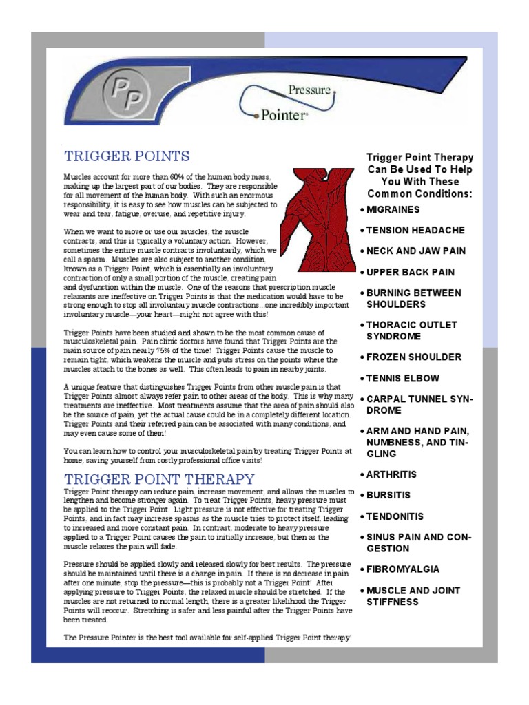 Trigger Point Therapy for Pain Relief | PDF | Myofascial Trigger Point ...