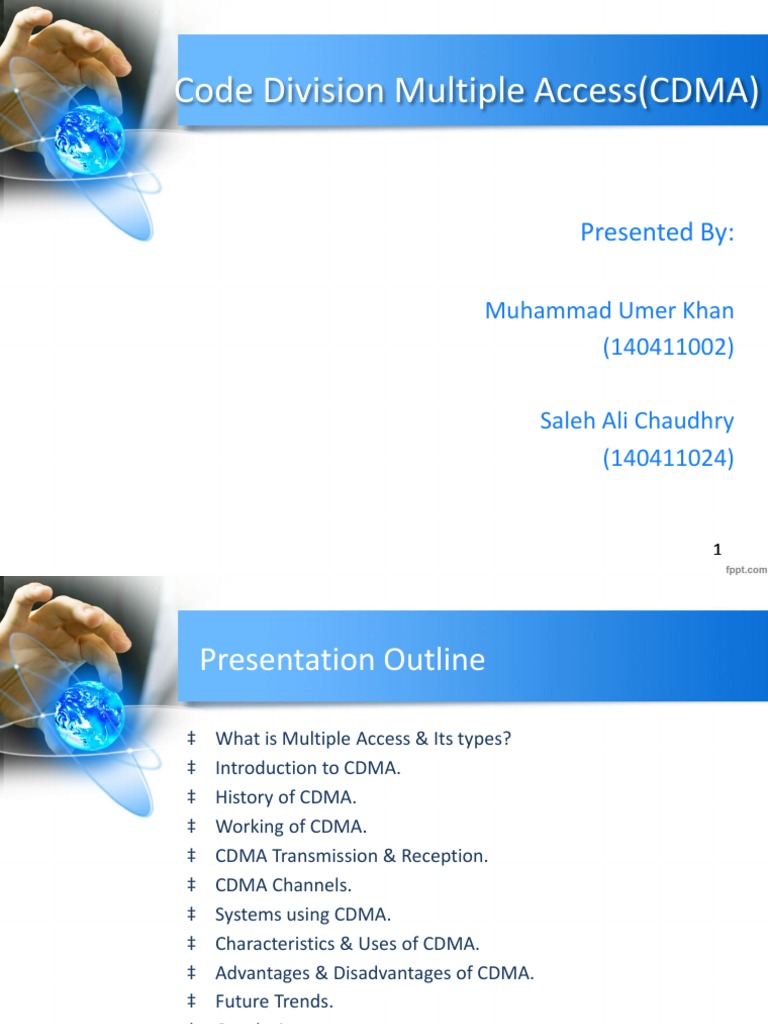 Code Division Multiple Access Presentation | Download Free PDF ...