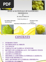 Role & Rationale of Gandhaka Shodhana