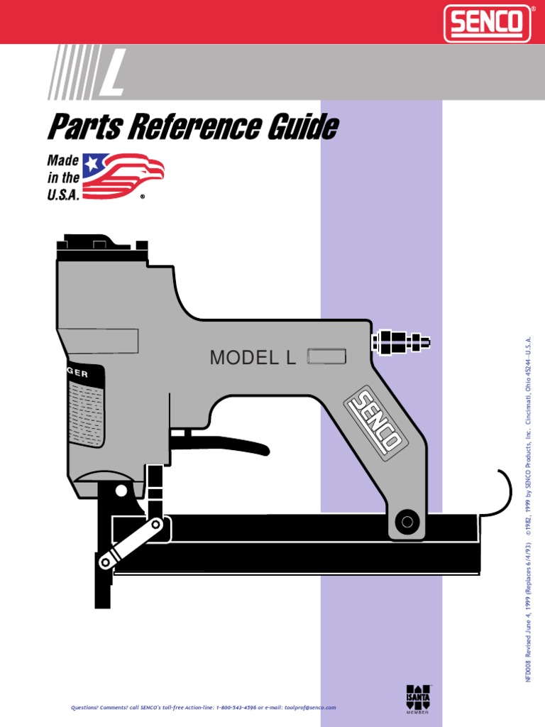Senco Model L Stapler Parts Machines Mechanical Engineering