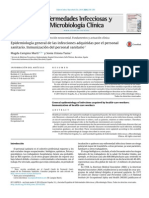 Enfermedades Infecciosas y Microbiología Clínica Volume 32 Issue 4 2014 [Doi 10.1016%2Fj.eimc.2014.02.002] Campins Martí, Magda; Uriona Tuma, Sonia -- Epidemiología General de Las Infecciones Adquiridas Por El Personal Sa