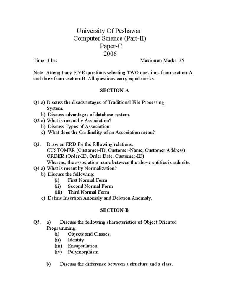 Paper C 2006 | PDF | C++ | Subroutine