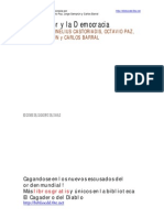 Castoriadis - Octavio Paz - Sempurn - Barral - Debate Del Escritor Y La Democracia