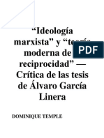 Ideología Marxista y Teoría Moderna de La Reciprocidad (D Temple)