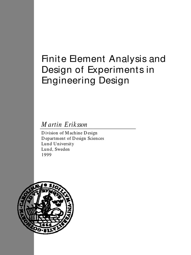 Finite Element Analysis and Design | PDF | Finite Element Method ...