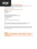 Download Resep Kue Lontar Atau Pie by Gina Irene Ishak SN234801455 doc pdf