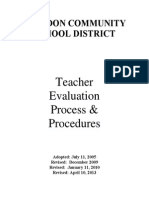 sheldon teacher evalaution procedures - updated 2013