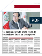 Diario Gestión: Entrevista Al Ministro de Transporte y Comunicaciones