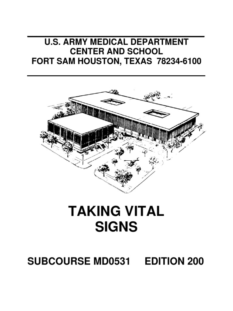 US Army-Medical-Taking-Vital-Signs | PDF | Hyperthermia | Thermoregulation