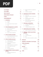 Service Transition Contents