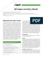 2013 Exploración Del Raquis Cervical y Dorsal