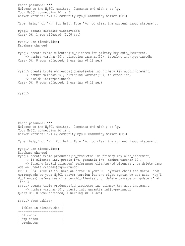Video Game Database Creation Guide | PDF | My Sql | Sql
