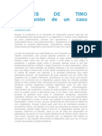 TUMORES de TIMO Presentación de Un Caso Clínico