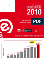 Record de Exportaciones Peruanas 2010
