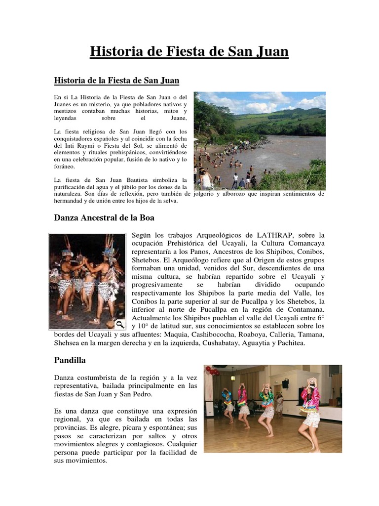 Historia de la Fiesta de San Juan | PDF | Ciencias sociales | Historia