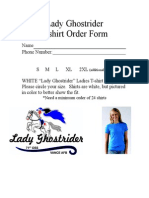 Ghostrider Shirt Order Form
