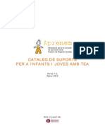 Catàleg de Suports Per a Infants i Joves Amb TEA