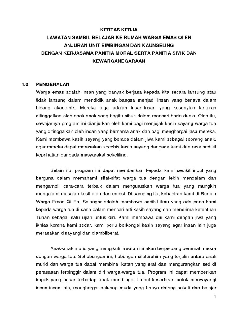 Surat Rasmi Lawatan Kerja - Sample Site c