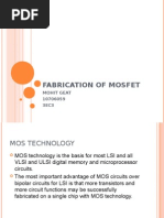 Download Fabrication of Mosfet by narayana SN23482986 doc pdf