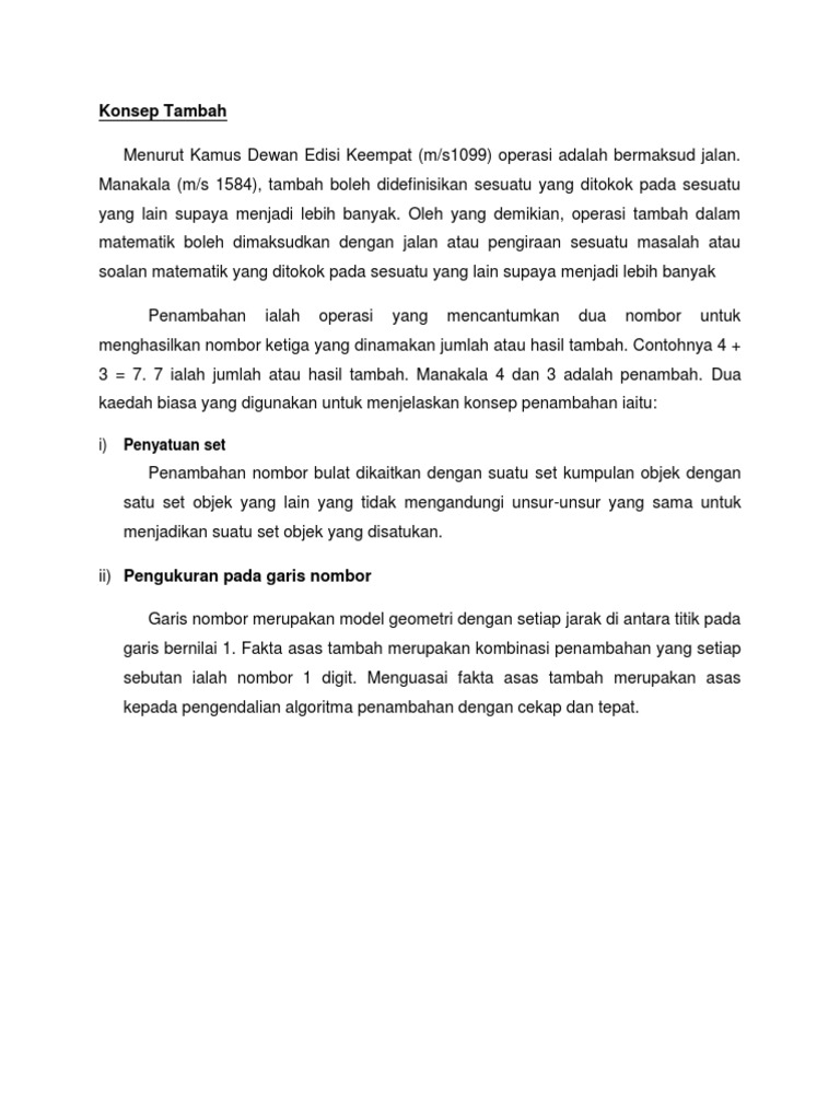 Konsep Tambah Pdf